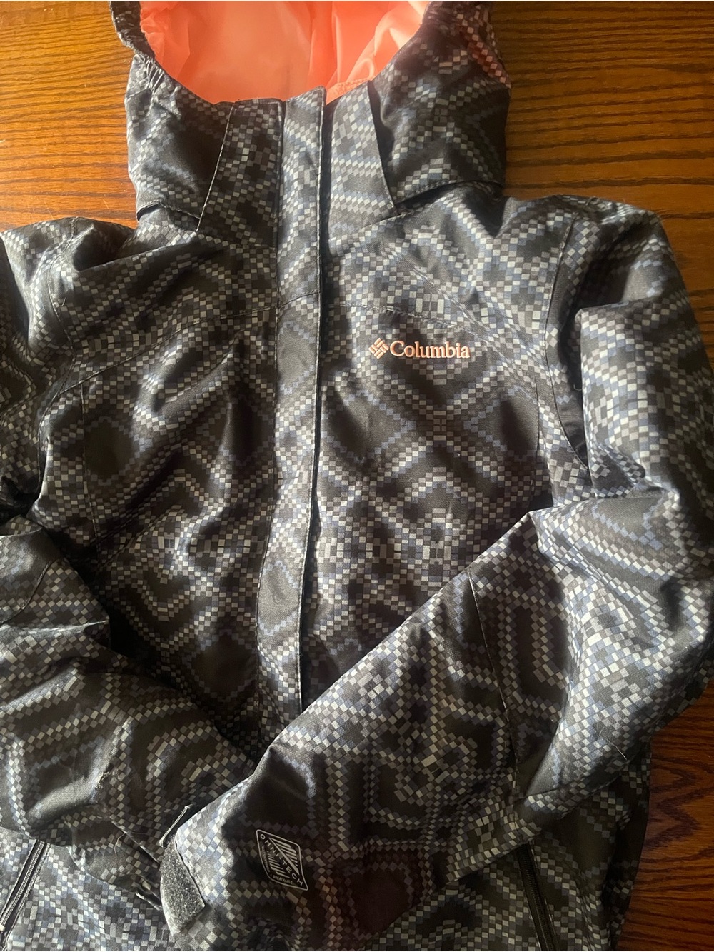 Columbia Kids' Bugaboo II Interchange  Jacket with coral puffer Size Large